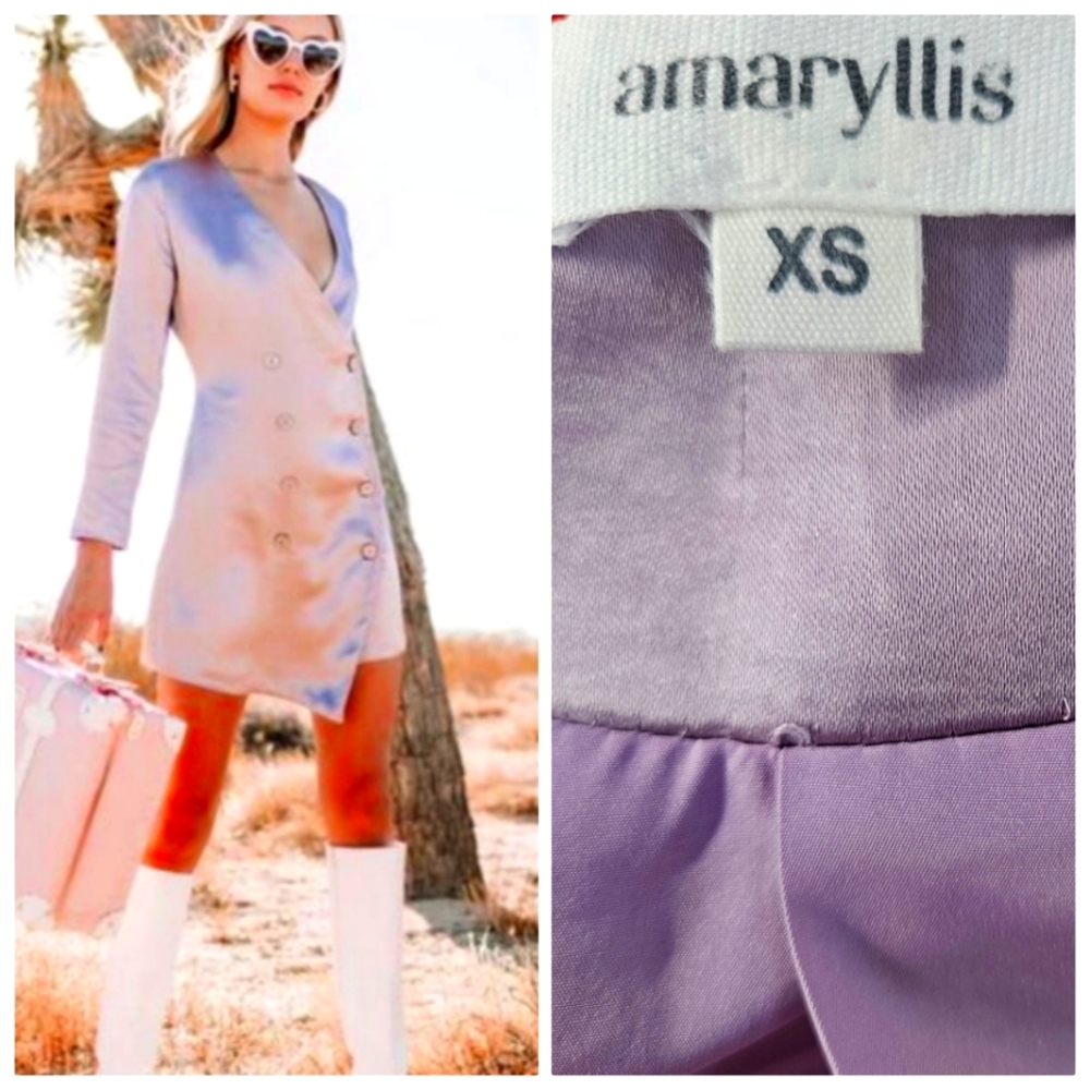 Iconic amaryllis ssense Suiting Double Breasted Asymmetrical Dress Xs